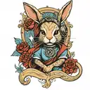rebel princess rabbit starwars   tattoo design idea