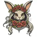 rebel princess rabbit starwars   tattoo design idea