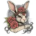 rebel princess rabbit starwars   tattoo design idea