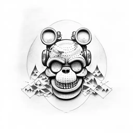 five nights at freddys tattoo design idea