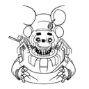five nights at freddys tattoo design idea