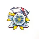 lemon tree tattoo design idea