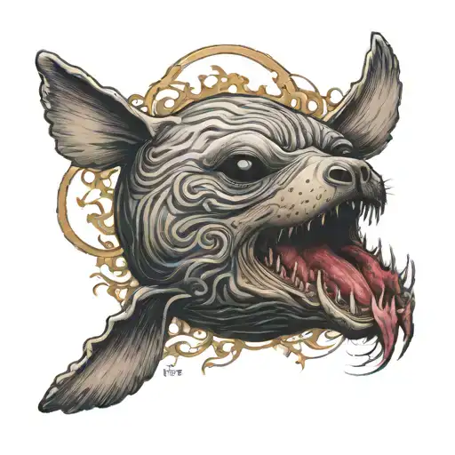 album "Cursed Seal" by the artist FACE tattoo design idea