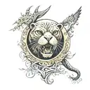 tattoo based on the album "Cursed Seal" by the artist FACE tattoo design idea