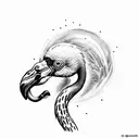 flamingo  tattoo design idea
