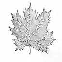 Maple Leaf tattoo design idea