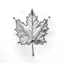 Maple Leaf tattoo design idea