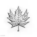 Maple Leaf tattoo design idea