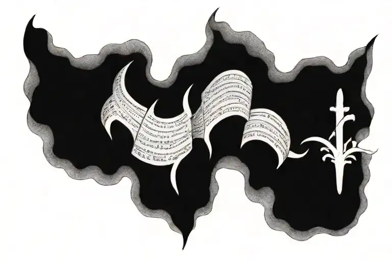 bible verse tattoo design idea