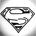 Superman tattoo design idea