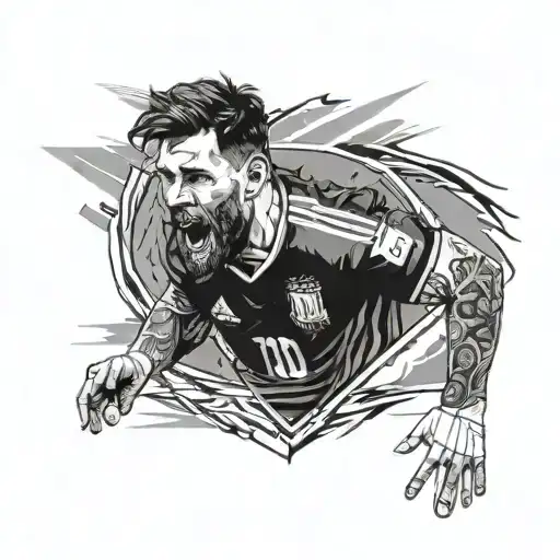 Argentina Copa America 2024, World Cup 2022, Messi  tattoo design idea
