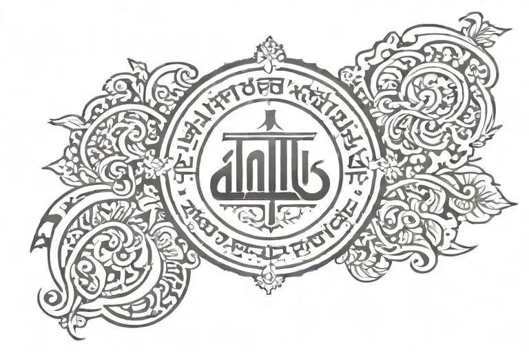 antha asthi prarambh tattoo in Hindi tattoo design idea