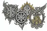 BVB Logo+ Dortmund City Logo tattoo design idea