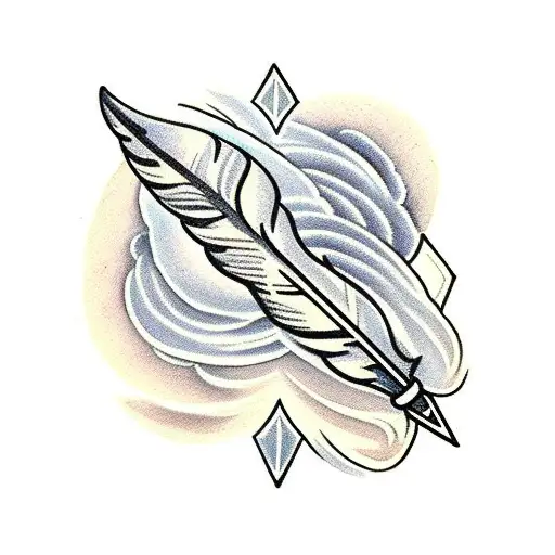 Quill design to use | Feather tattoos, Quill tattoo, Arrow tattoos