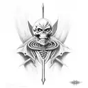 skeletor tattoo design idea
