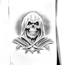skeletor tattoo design idea