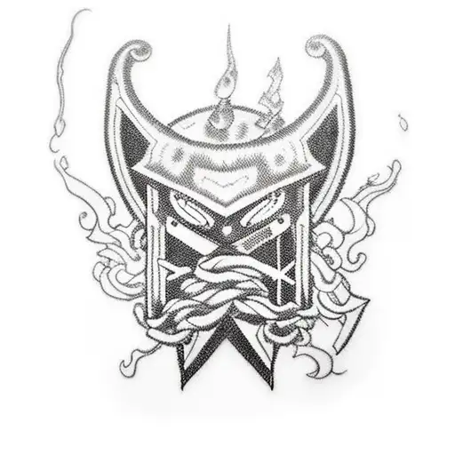 low key patch tatto around forearm with anime refrences from Vagabond andfullmetall alchemist brotherhood, little bit of tattoo design idea