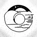 Sun and Moon tattoo design idea