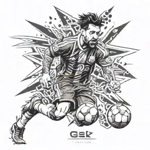messi world cup tattoo design idea