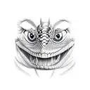 cobra com duas cabecas em direcao ao terceiro olho tattoo design idea