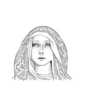 the virgin mary tattoo design idea