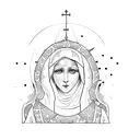 the virgin mary tattoo design idea