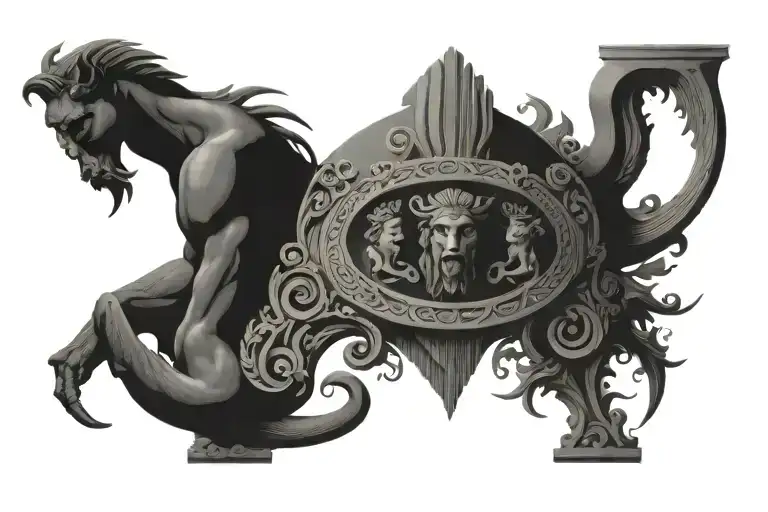 Ancient Greece tattoo design idea