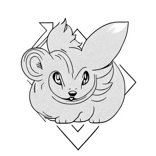 alolan vulpix tattoo design idea