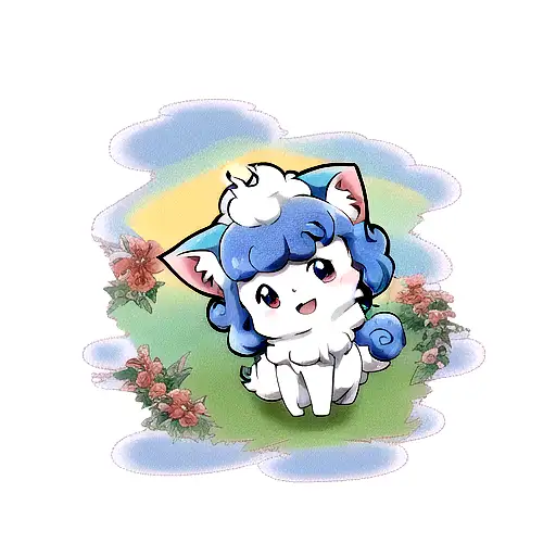 alolan vulpix tattoo design idea