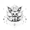 alolan vulpix tattoo design idea