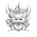 alolan vulpix tattoo design idea