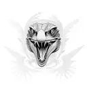 Raptor tattoo design idea