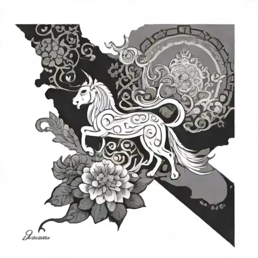 Persian country in my mind stand firm tattoo design idea