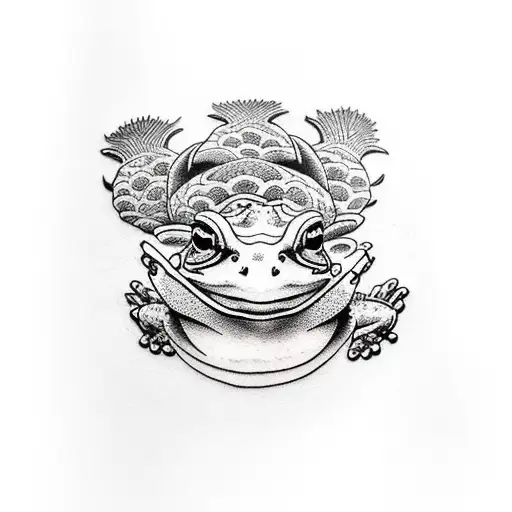 Toad tattoo design idea