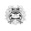 Toad tattoo design idea