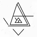 Triangle tattoo design idea