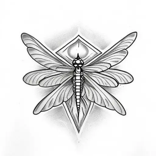 yhwh with dragonfly tattoo design idea