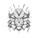 A trading chart transformed into a gaming controller tattoo design idea