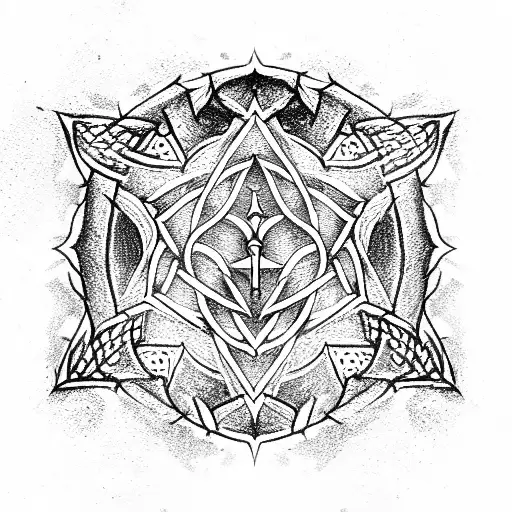 Signs and medallion from the witcher tattoo design idea
