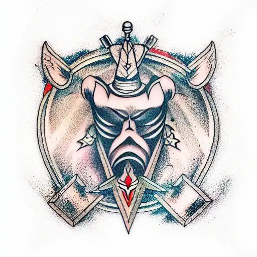 Signs and medallion from the witcher tattoo design idea