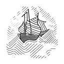very small "burn the boats"no text lineart tattoo men tattoo design idea
