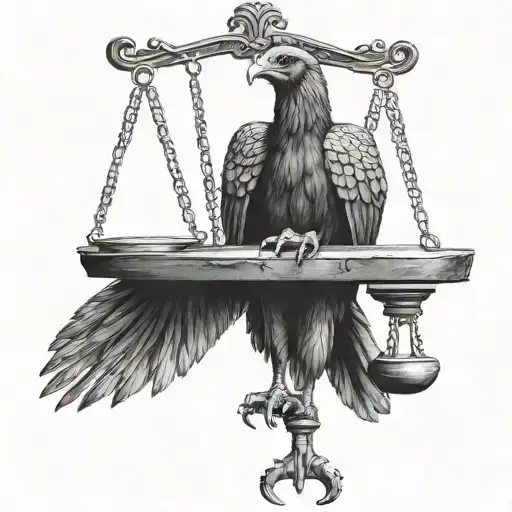 scale of justice turkey   tattoo design idea
