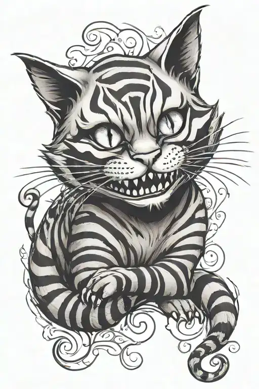Cheshire Cat  tattoo design idea