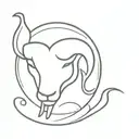 aries + taurus zodiac sign tattoo design idea