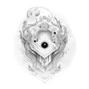 mano de fatima tattoo design idea