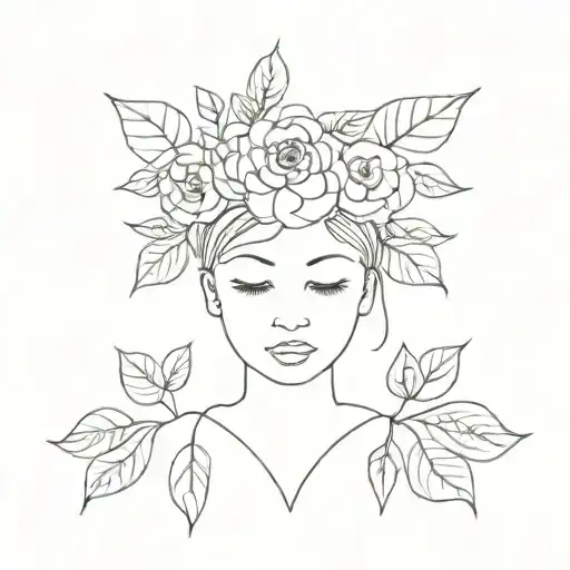 continuous growth mindset tattoo design idea