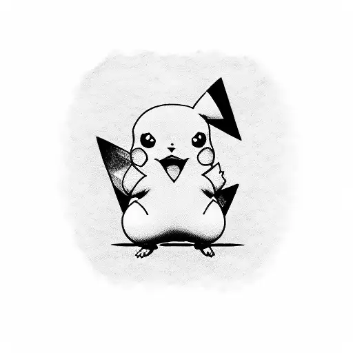 pikachu mit tattoos am körper tattoo design idea