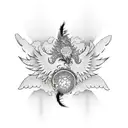 Icarus tattoo design idea