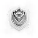 A powerful tattoo design showcasing a shield with intricate wood grain patterns, symbolizing your role as a father and protector tattoo design idea