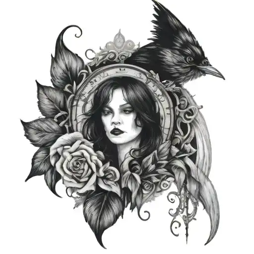 practical magic tattoo design idea